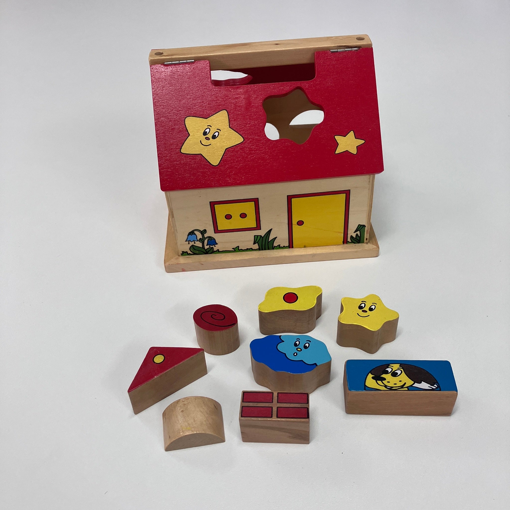 Wooden Shape Sorting House