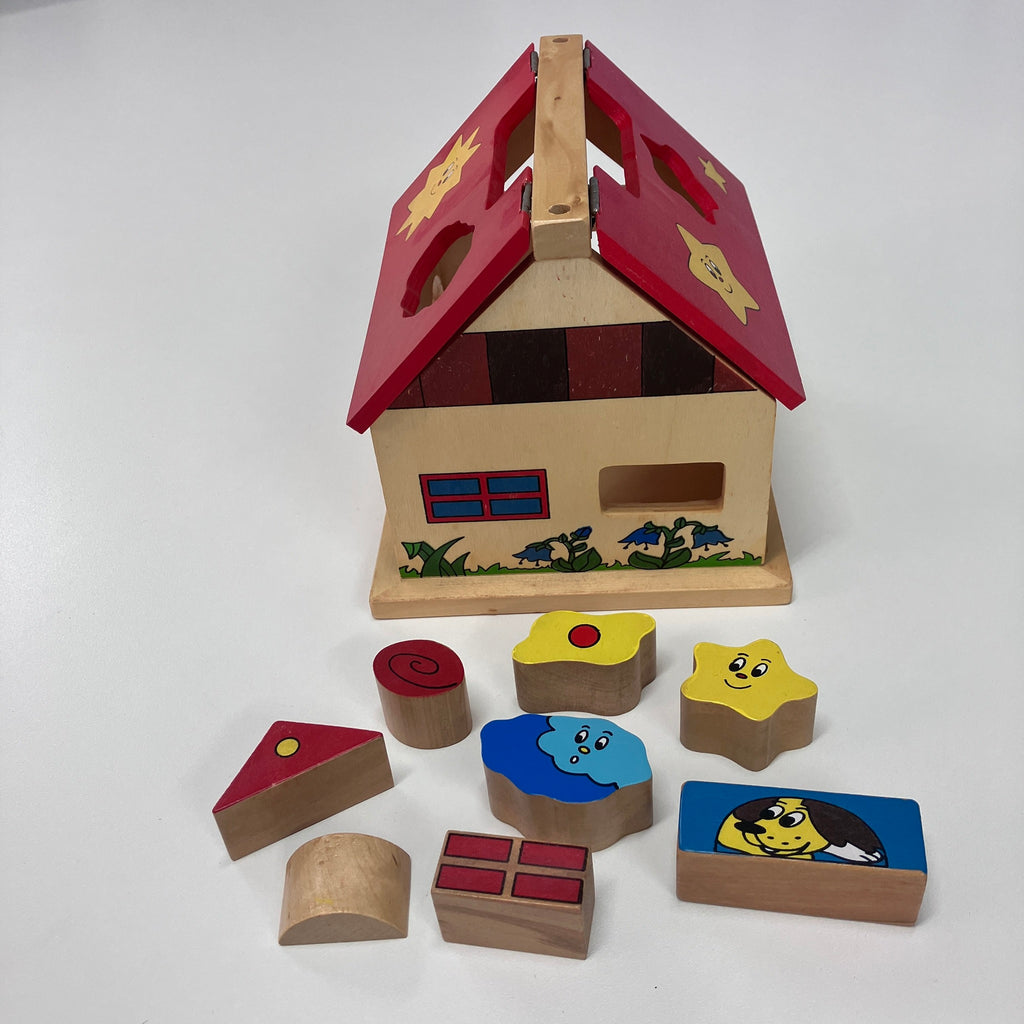Wooden Shape Sorting House