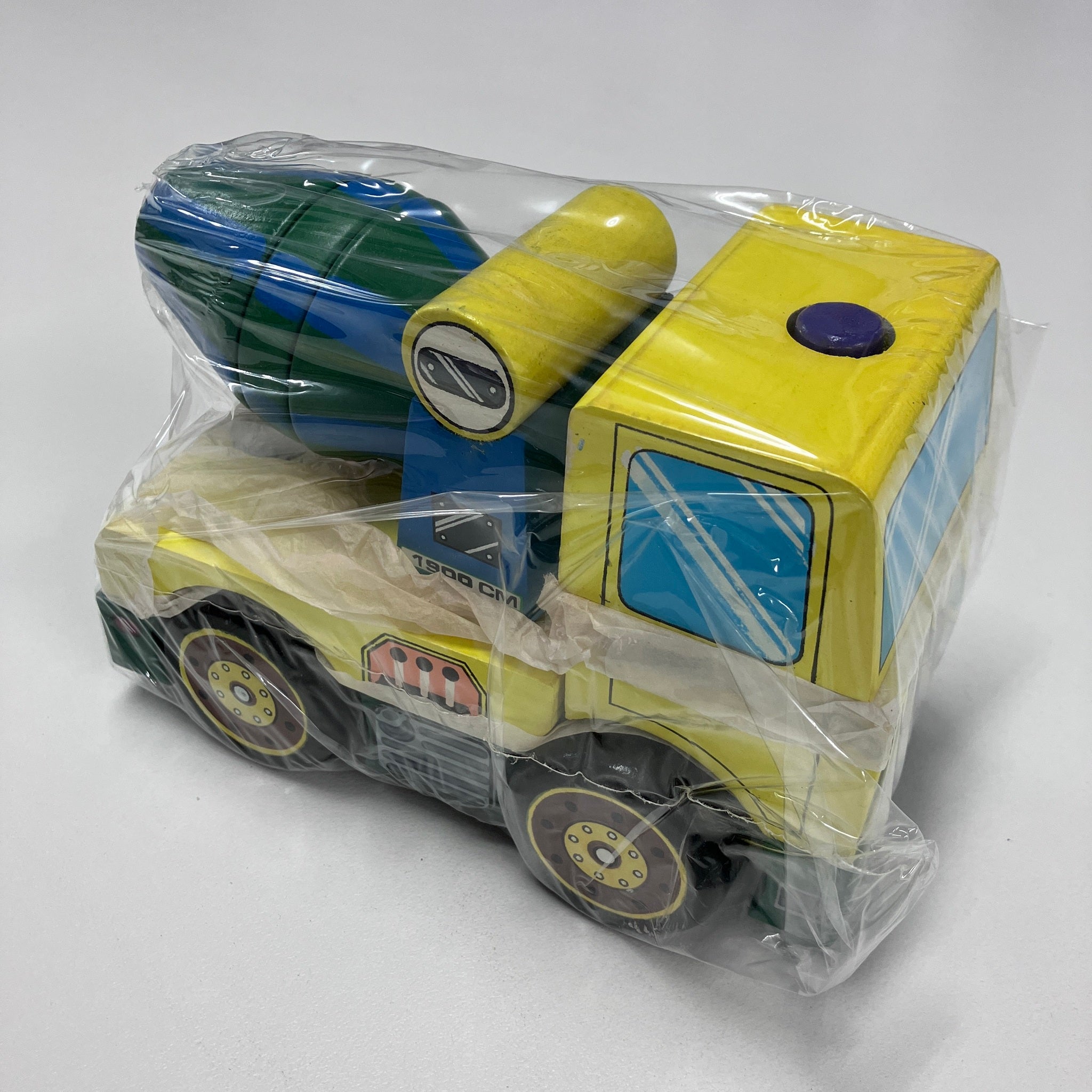 Wooden Stacking Construction Vehicles - Cement Mixer