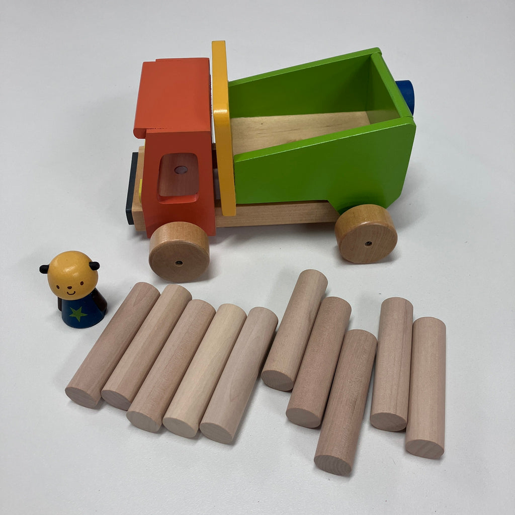 Wooden Stacking Construction Vehicles - Dump Truck