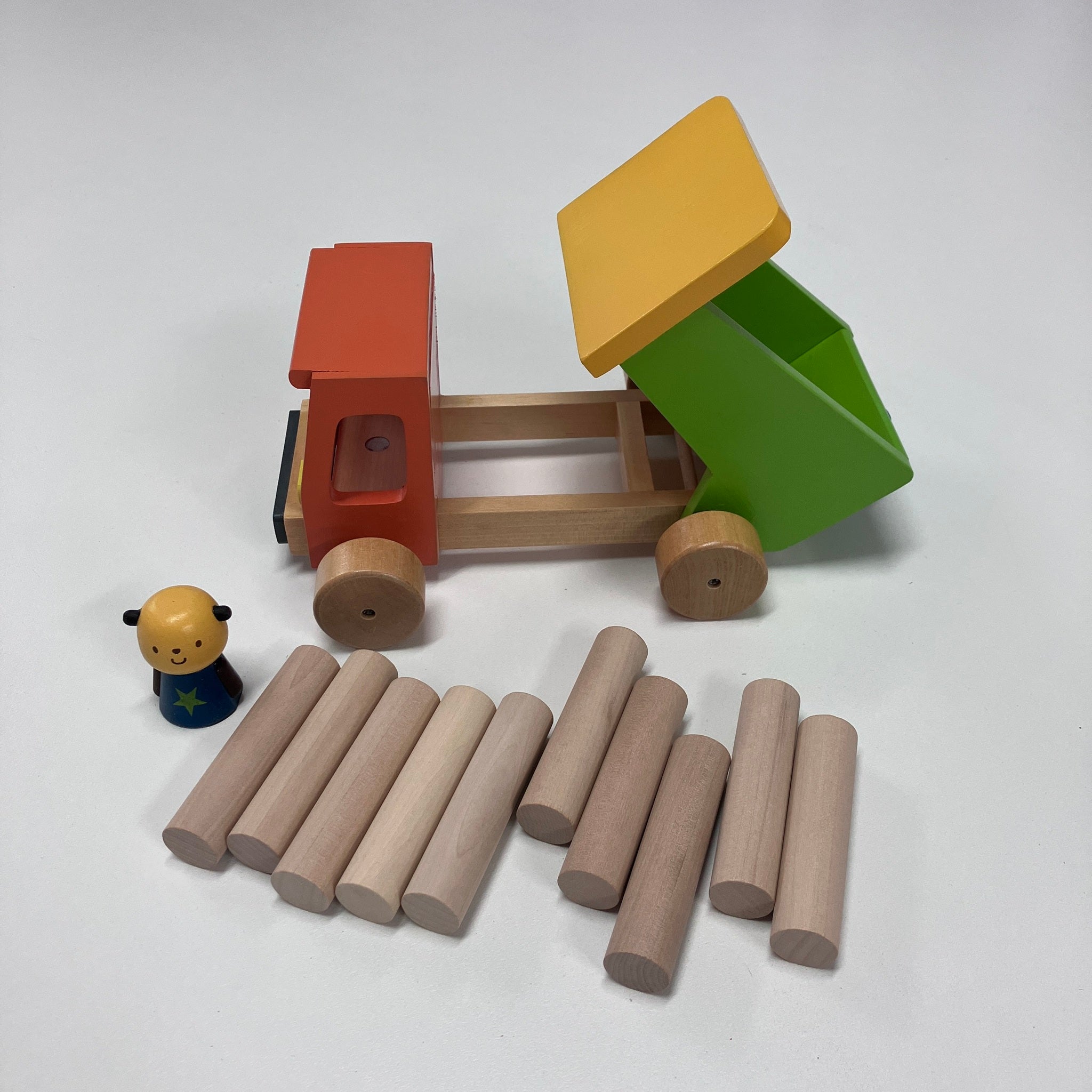 Wooden Stacking Construction Vehicles - Dump Truck