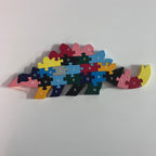 Wooden Block Puzzle - Alphabet & Number - Dinosaur