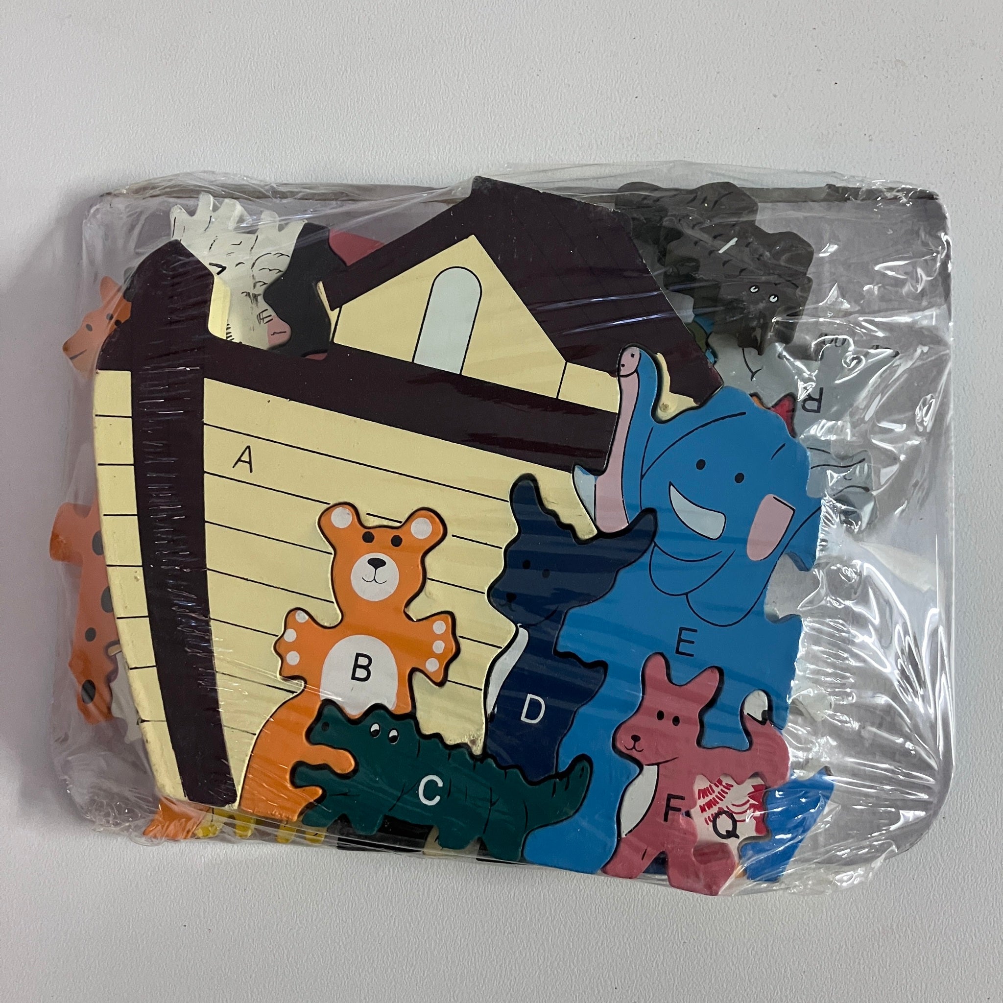 Wooden Block Puzzle - Alphabet - Noah's Ark