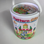Wooden Blocks Set in Carry Bucket