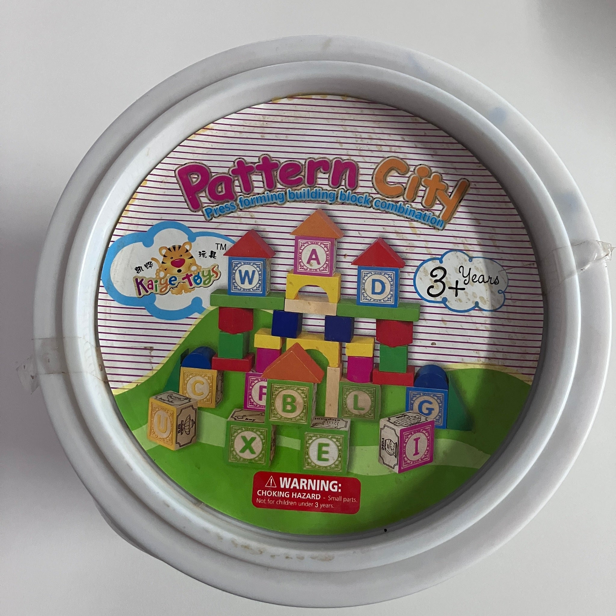 Wooden Blocks Set in Carry Bucket