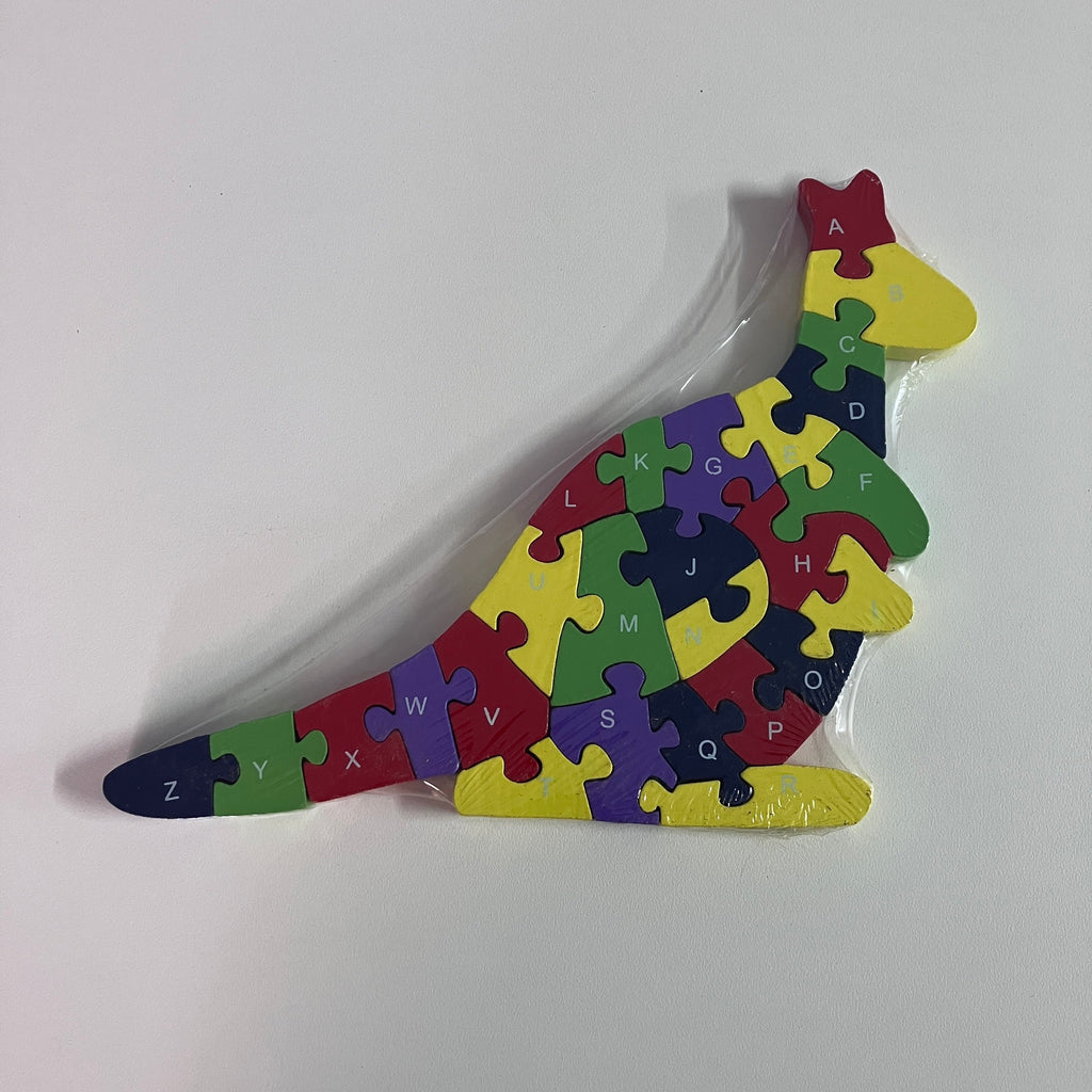 Wooden Block Puzzle - Alphabet & Number - Kangaroo