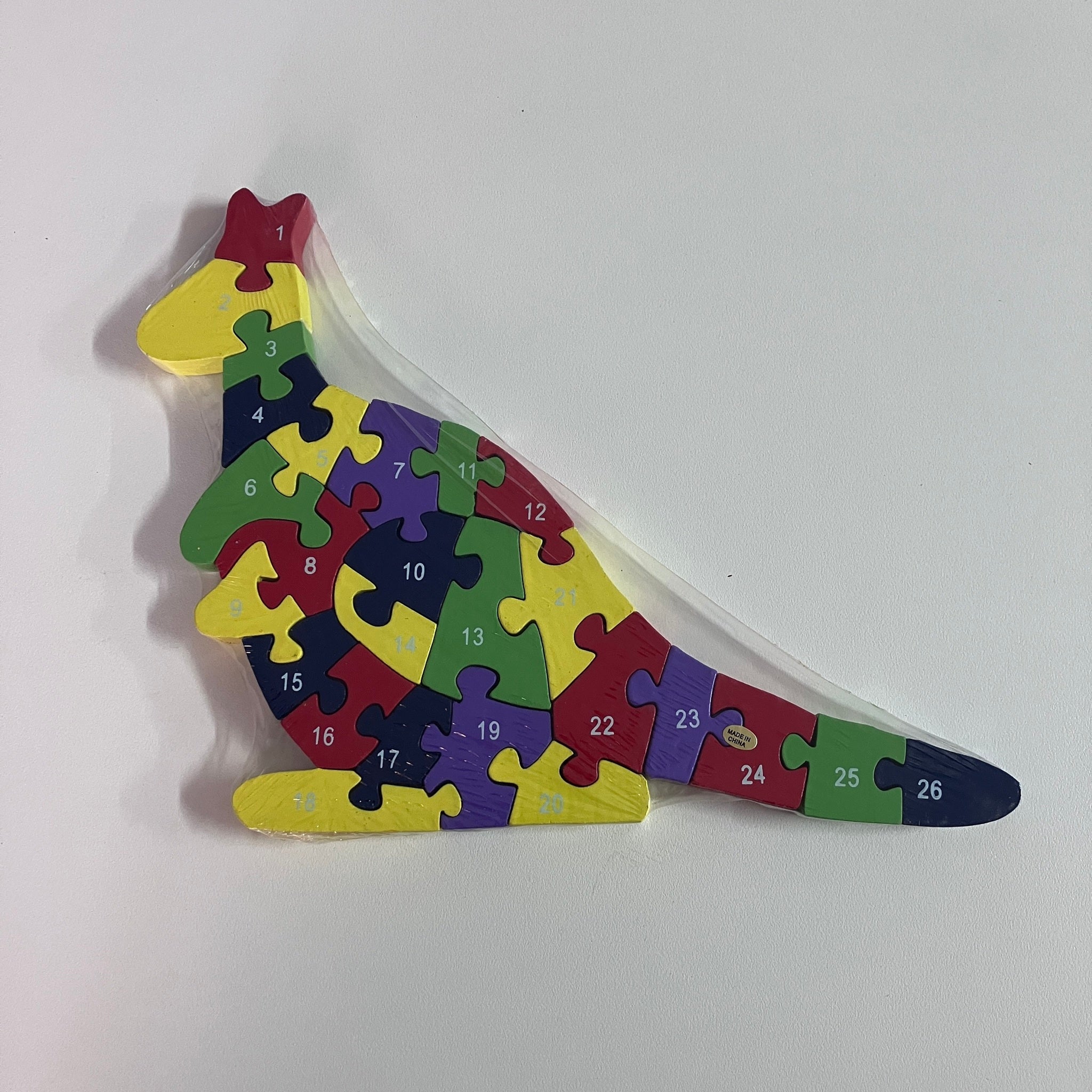 Wooden Block Puzzle - Alphabet & Number - Kangaroo