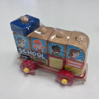 Wooden Pull Along Block Vehicle - Assorted Designs