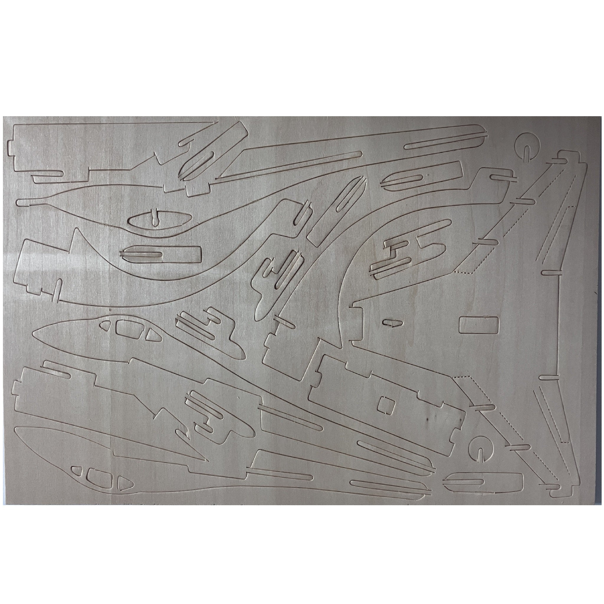 Wooden Woodcraft Construction Kit - Plane SU-27