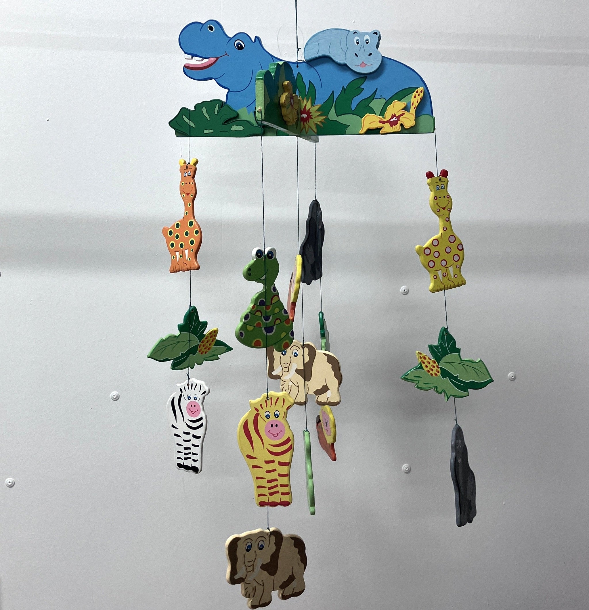 Wooden Mobile - Hippo