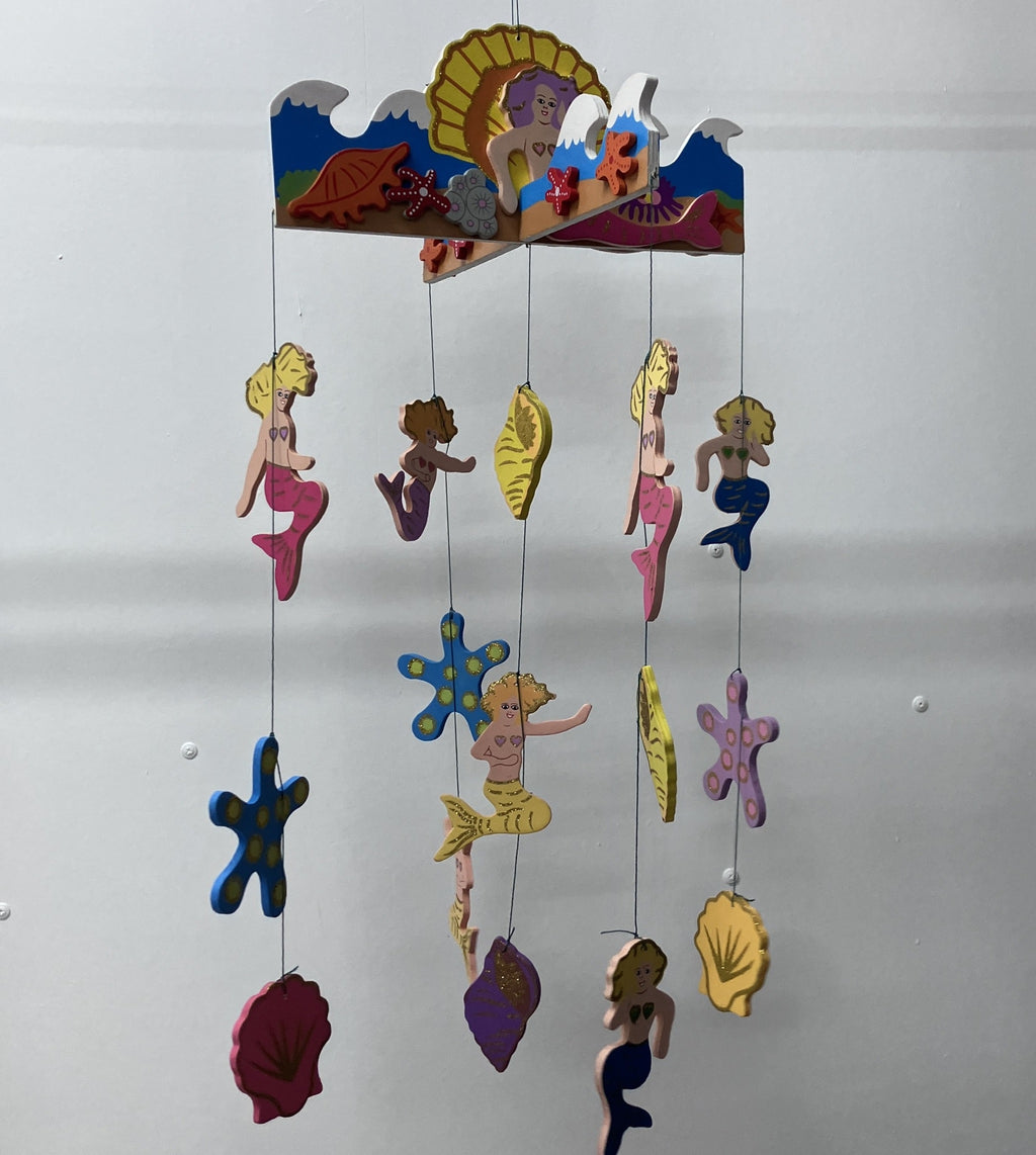Wooden Mobile - Mermaid