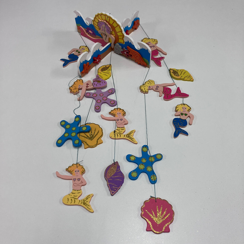 Wooden Mobile - Mermaid