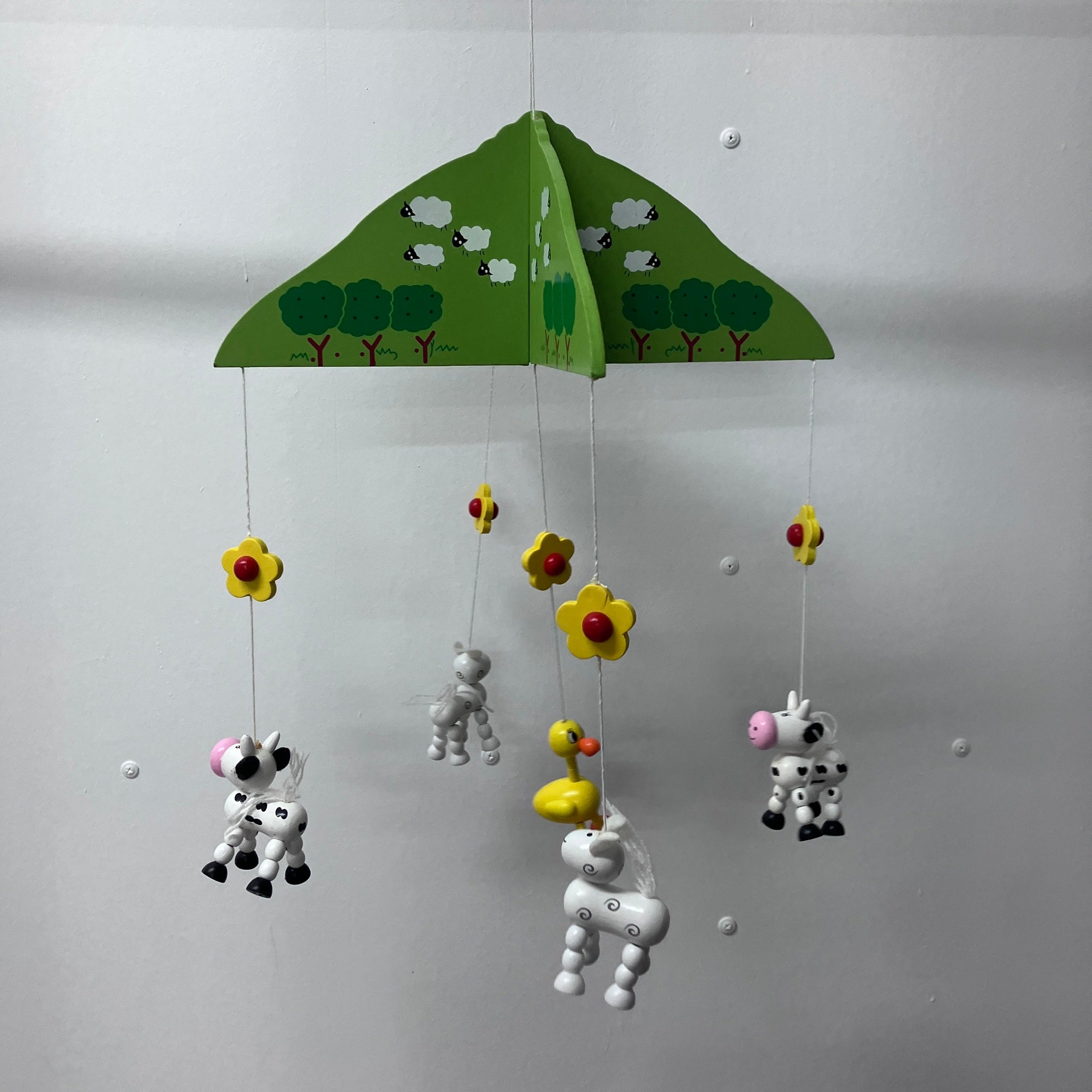 Wooden Mobile - Cow