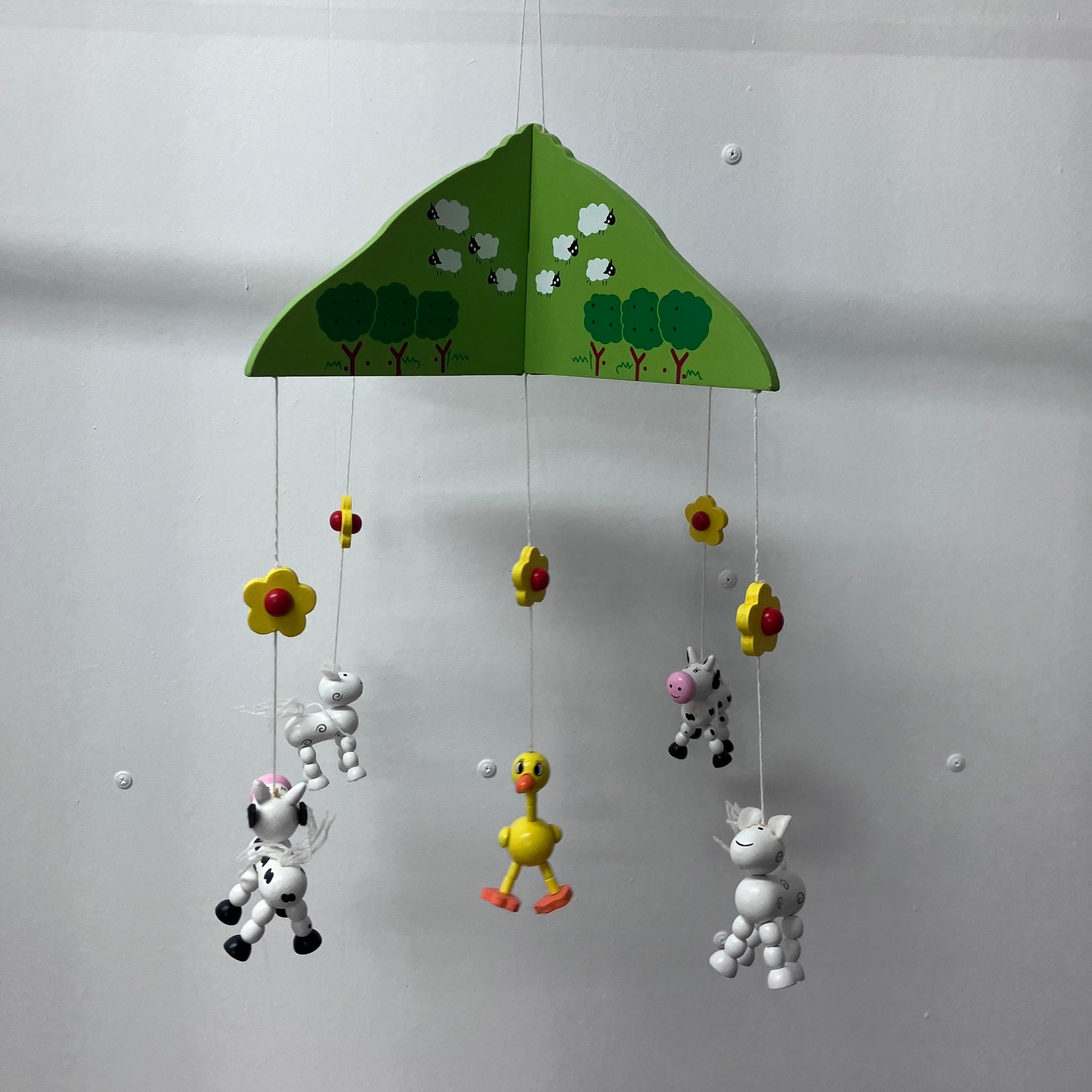 Wooden Mobile - Cow