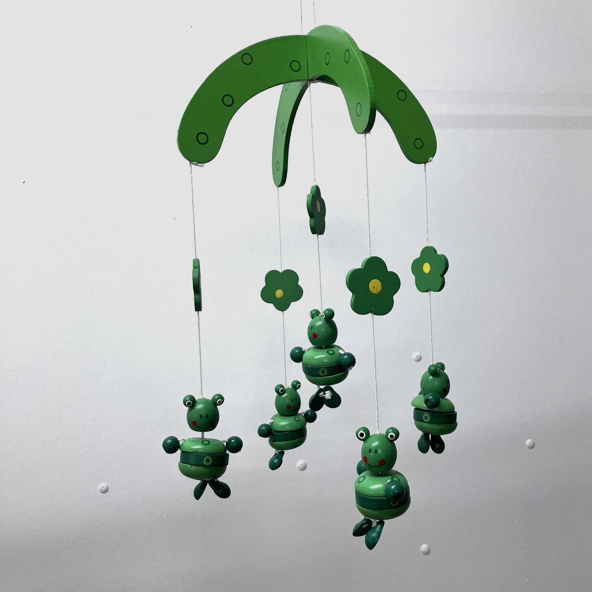 Wooden Mobile - Green Frog