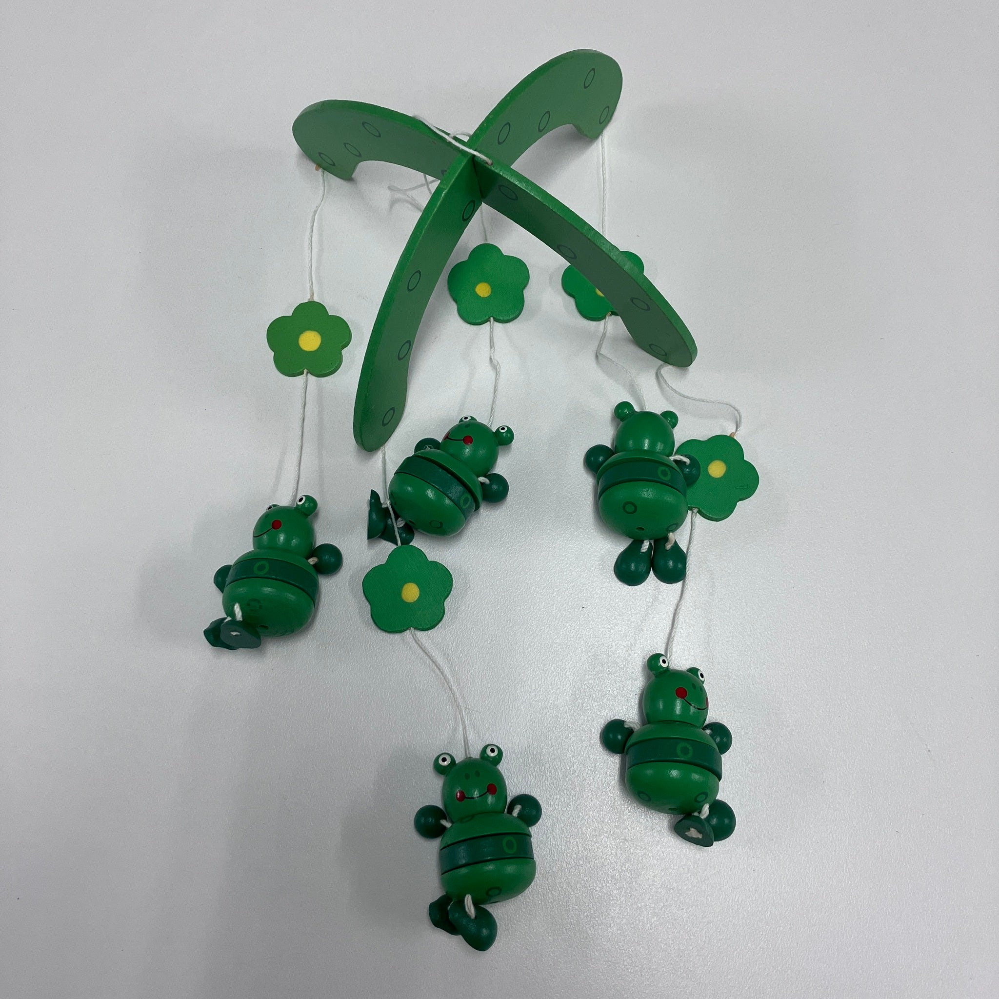 Wooden Mobile - Green Frog