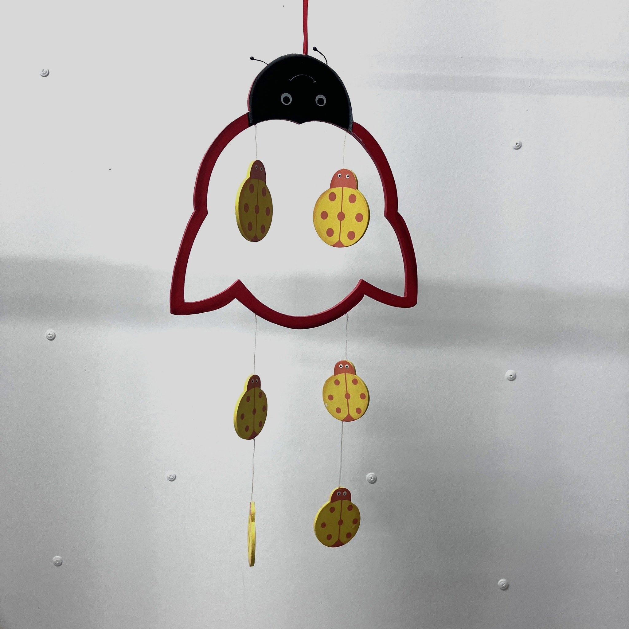Wooden Mobile - Outline - Red Ladybird