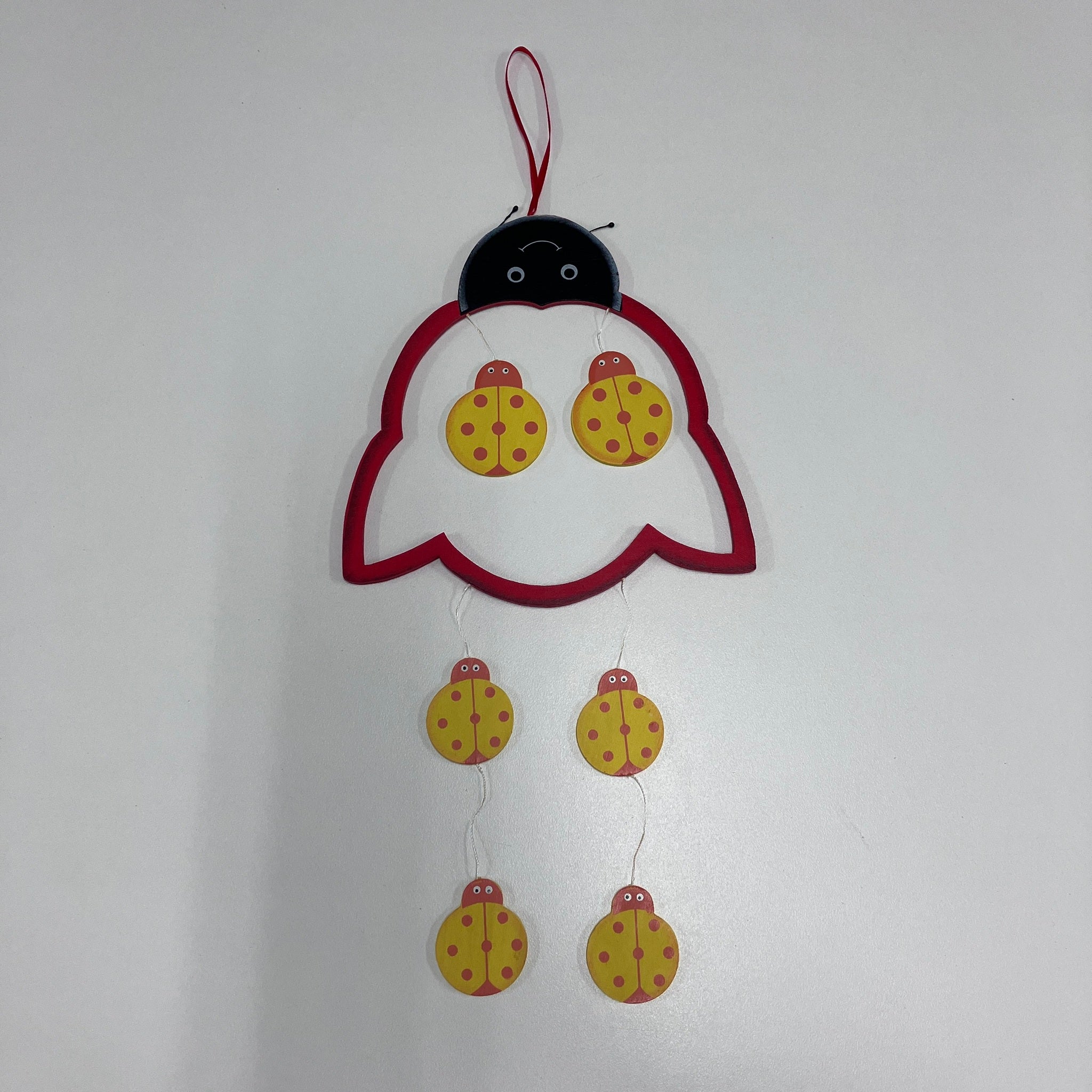 Wooden Mobile - Outline - Red Ladybird