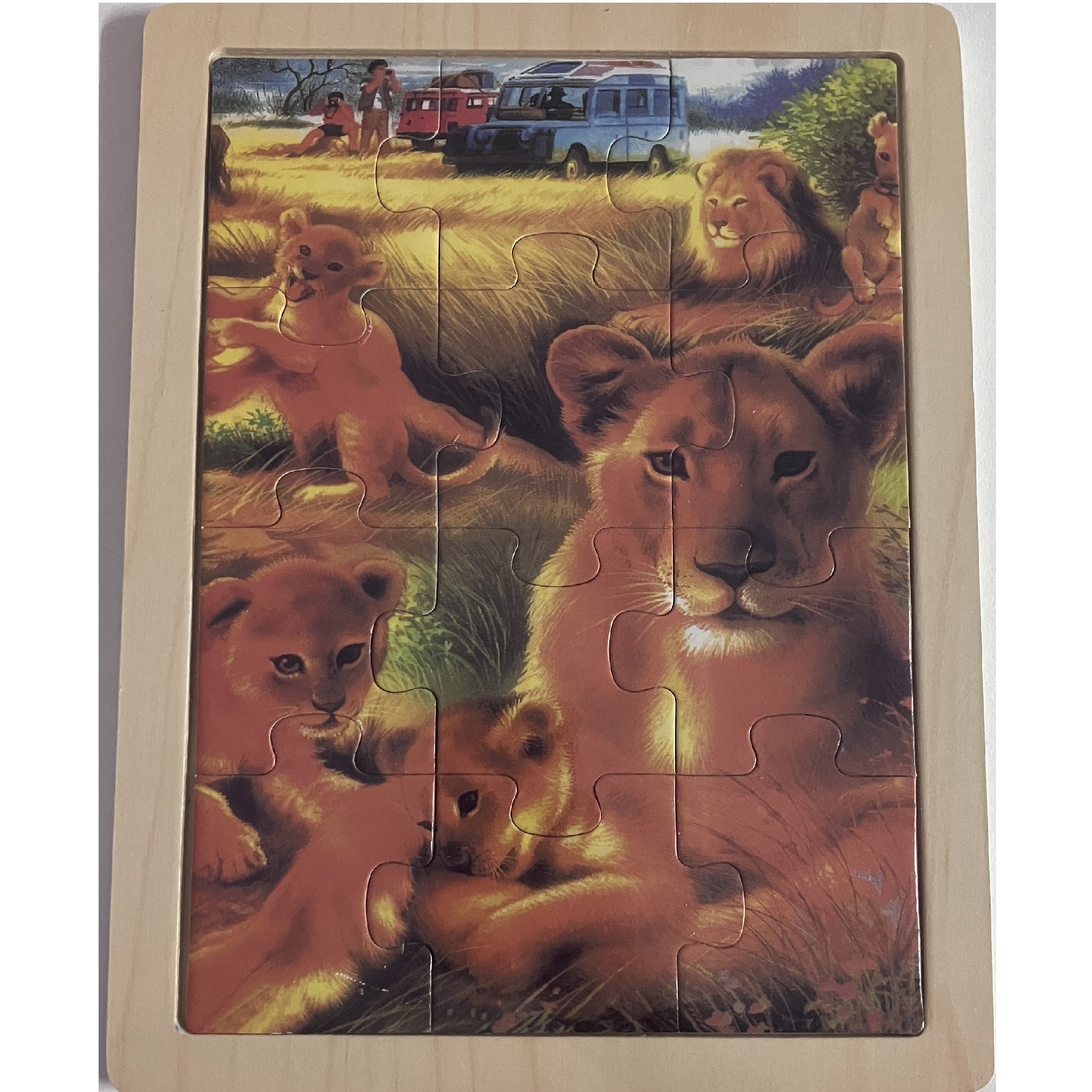 Wooden Jigsaw Puzzle - Lions