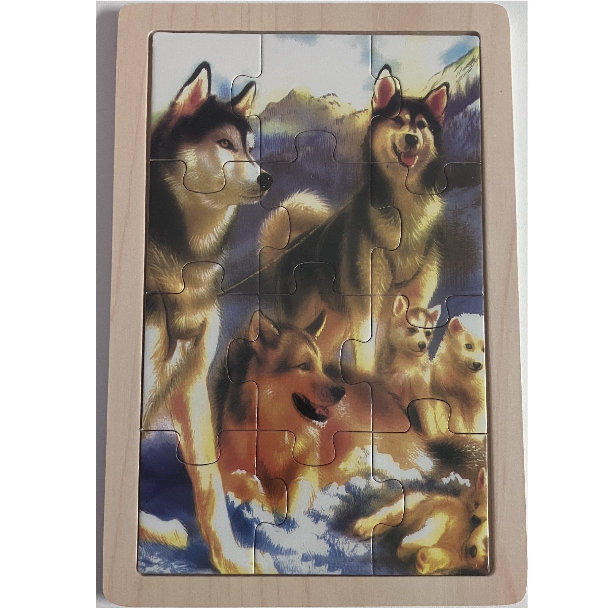 Wooden Jigsaw Puzzle - Wolves