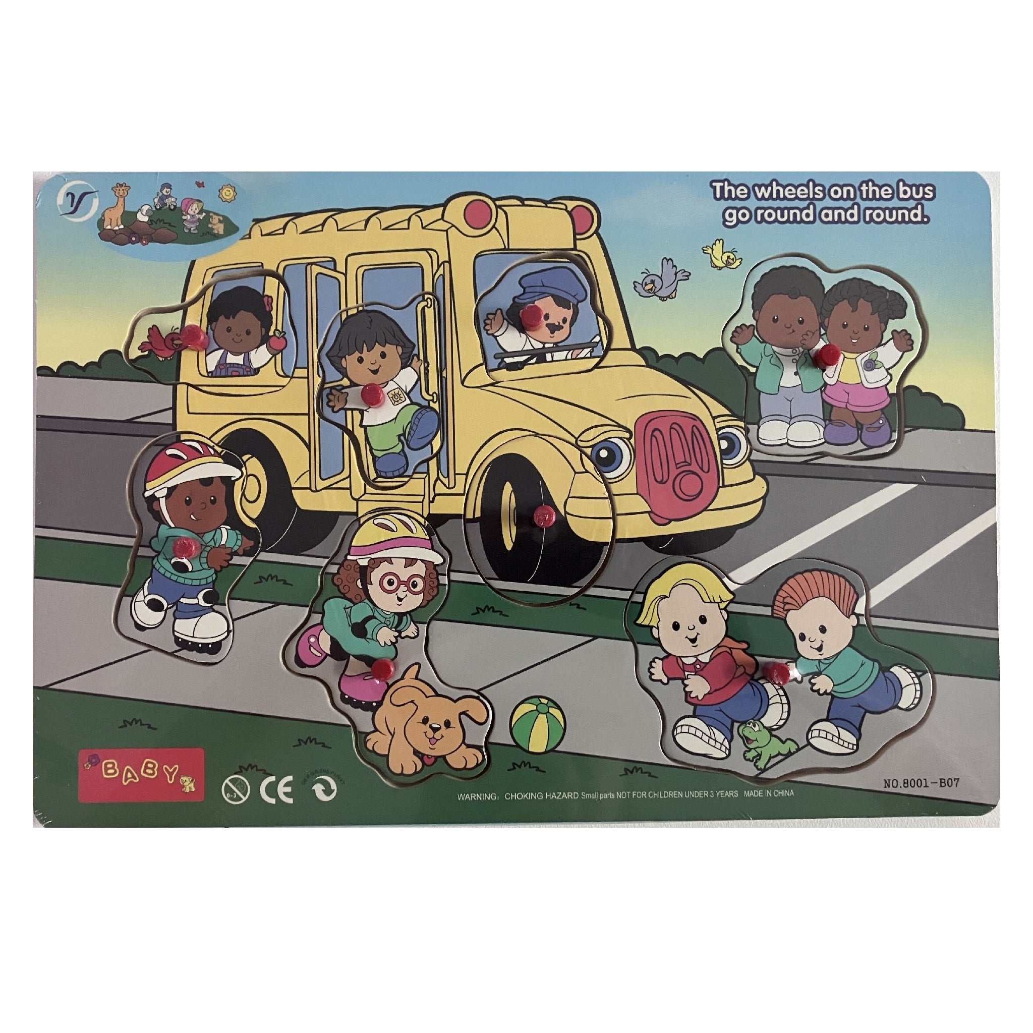 Wooden Puzzle - Wheels on the Bus
