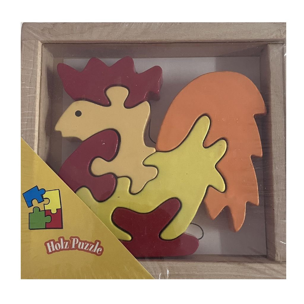 Wooden Block Puzzle Box - Animals - Assorted Designs