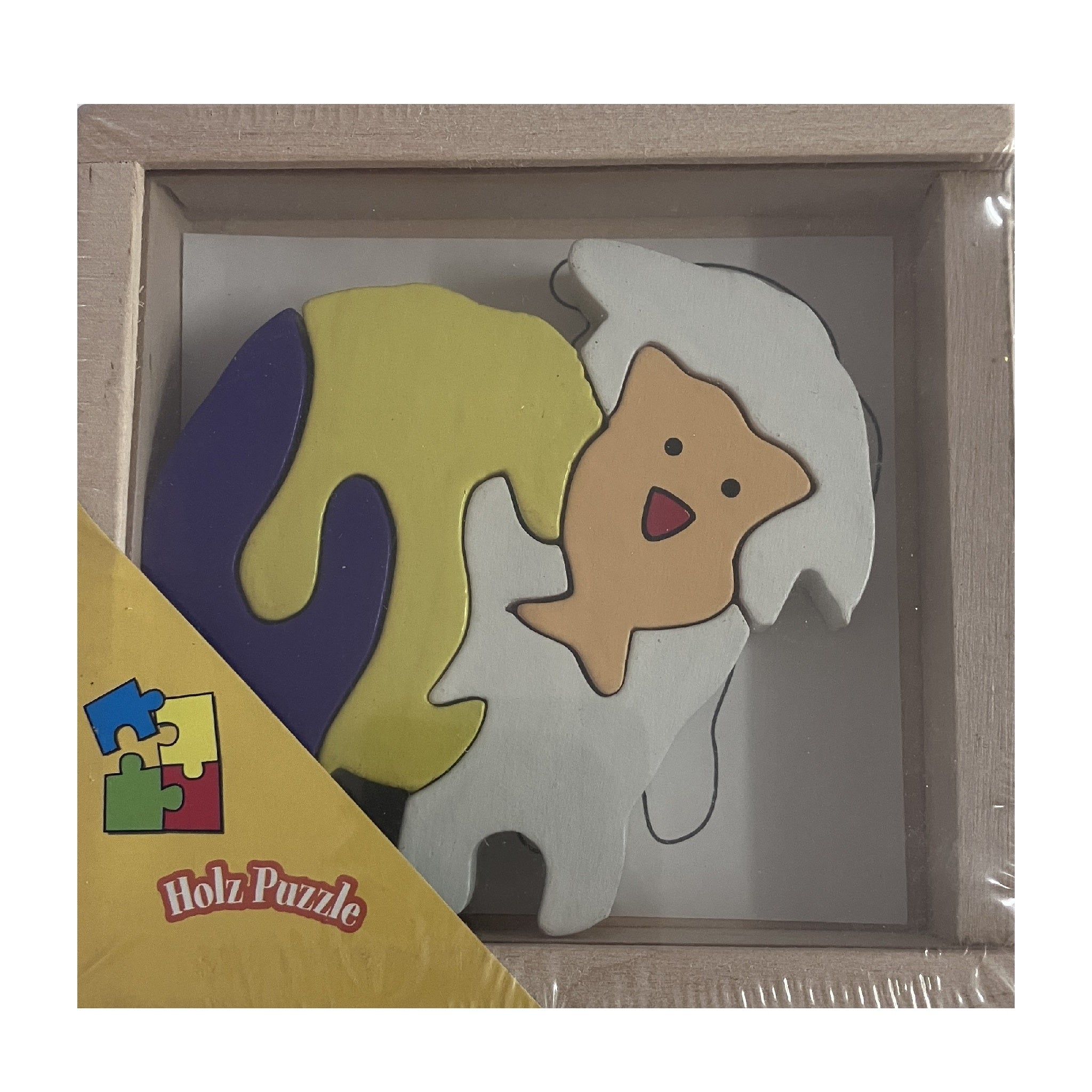 Wooden Block Puzzle Box - Animals - Assorted Designs