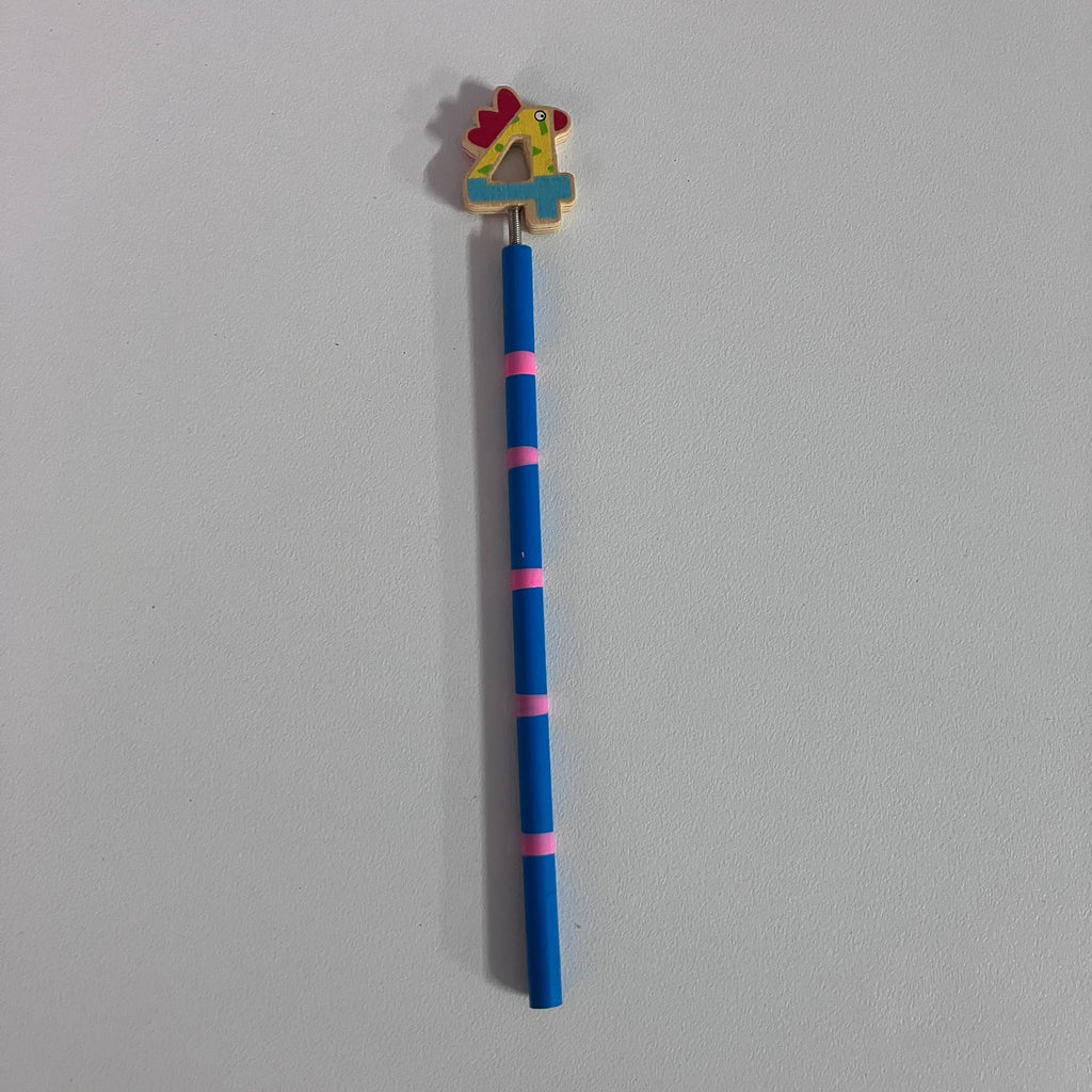 Wooden Pencils - Numbers - Assorted Designs