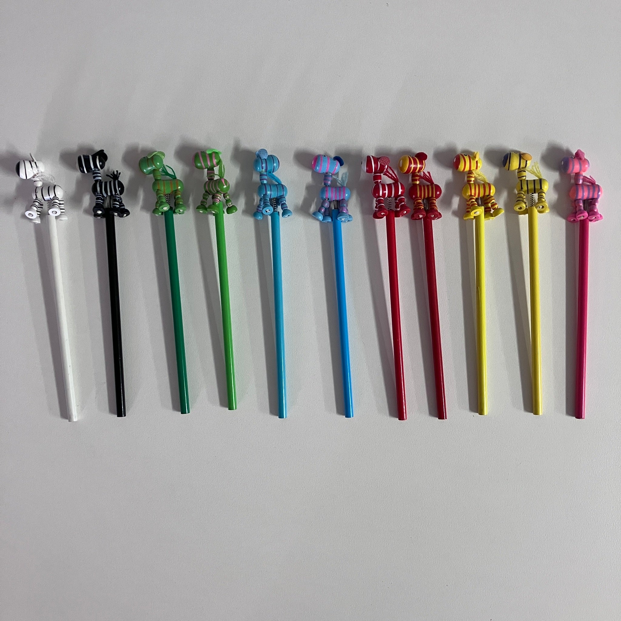 Wooden Pencils - Zebra - Assorted Designs