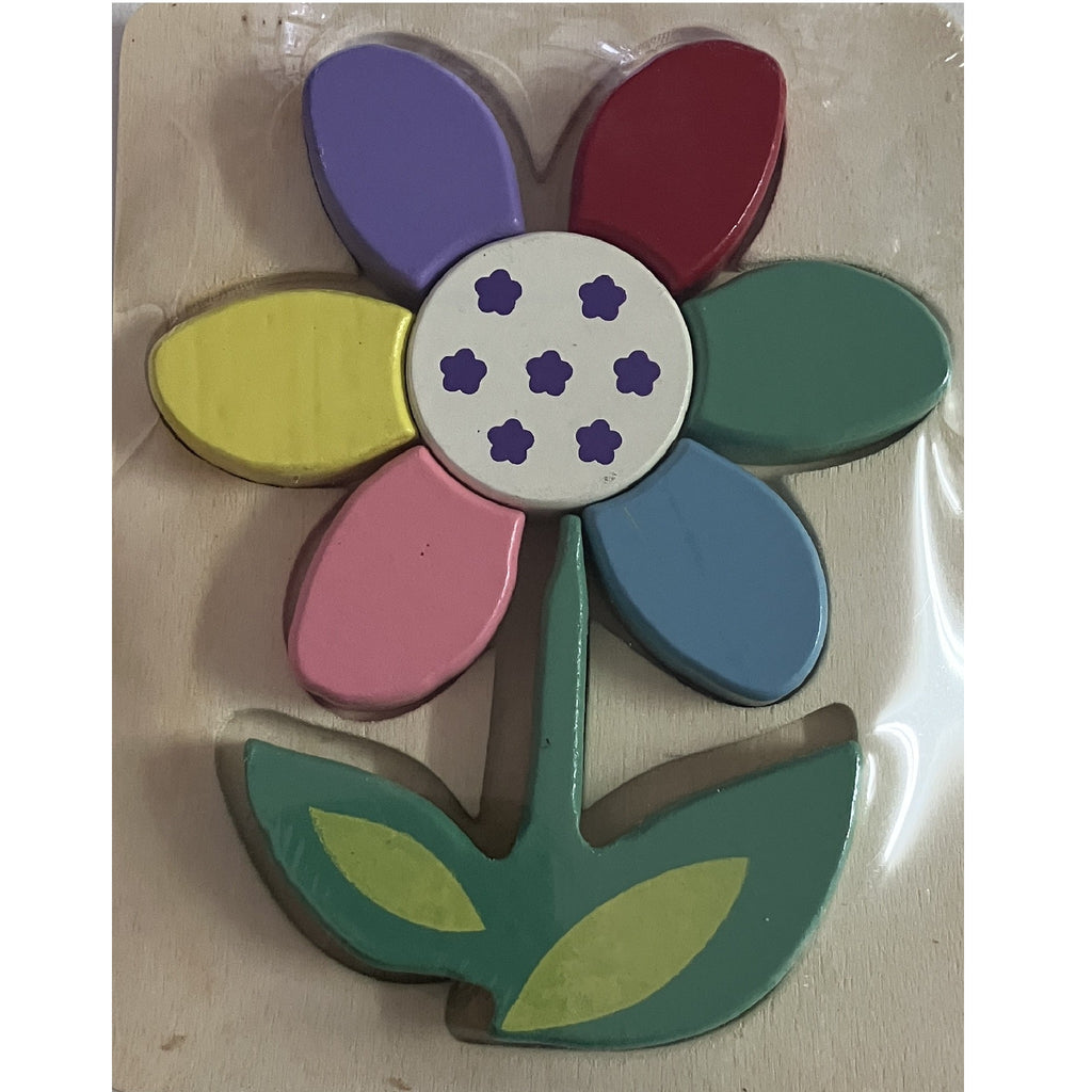Wooden Block Puzzles - Flowers - Assorted Designs