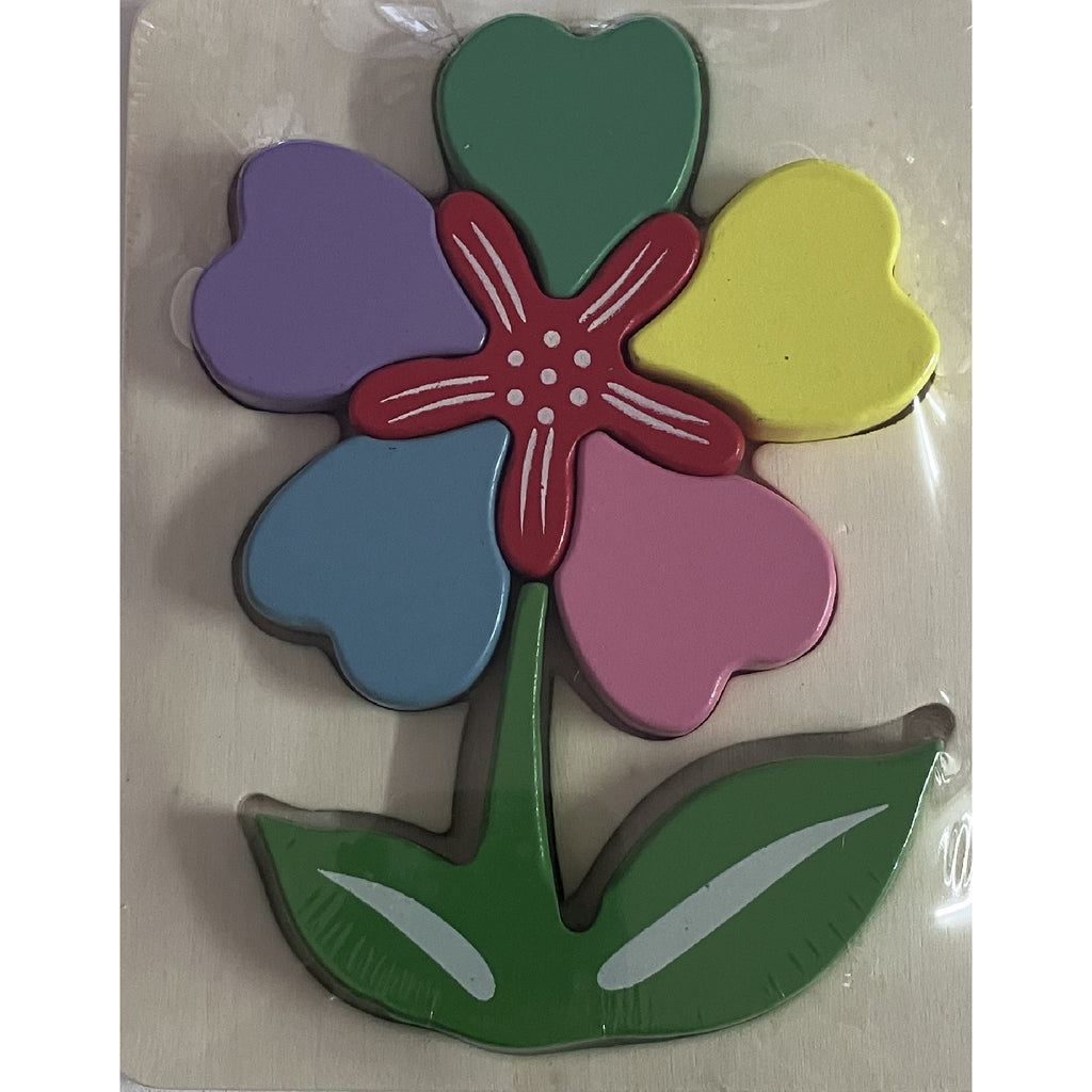 Wooden Block Puzzles - Flowers - Assorted Designs