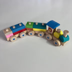 Wooden Train - 3 Raw Cars