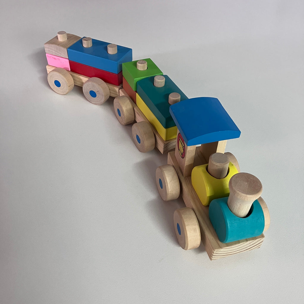 Wooden Train - 3 Raw Cars