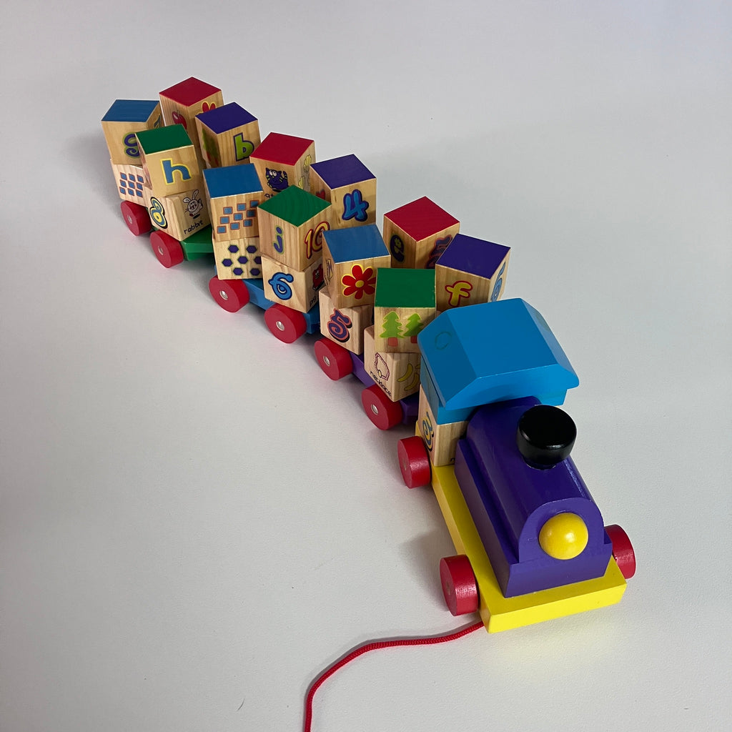 Wooden Train - Letter & Number Block Train