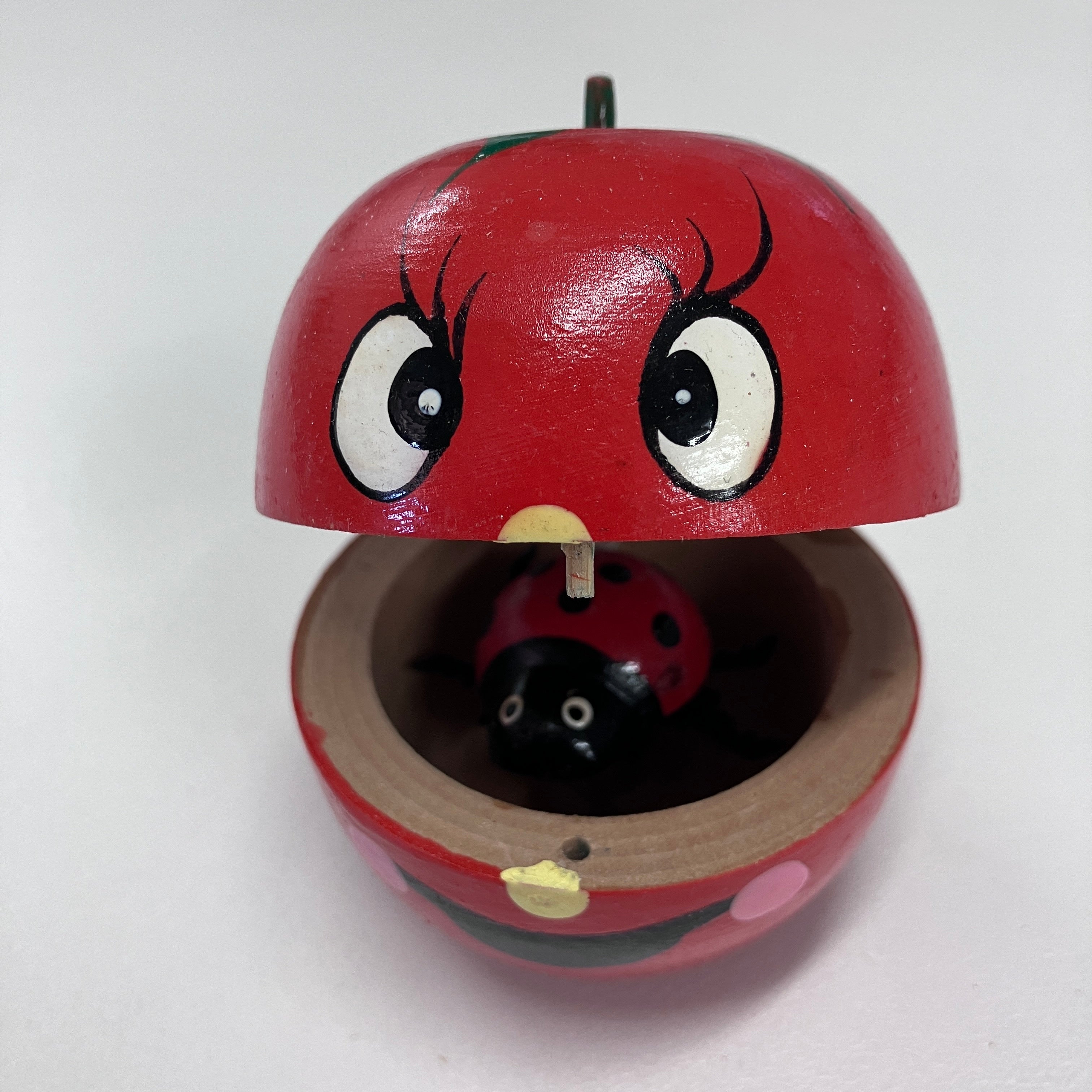 Wooden Ladybird in Fruit - Assorted Designs