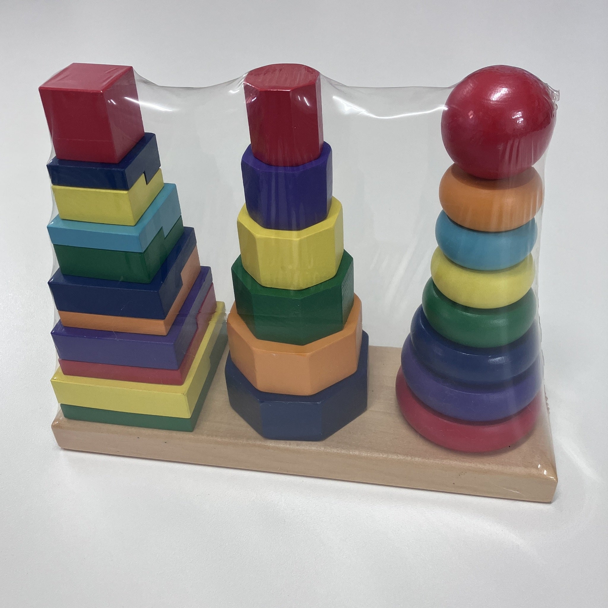 Wooden Geometry Stacker
