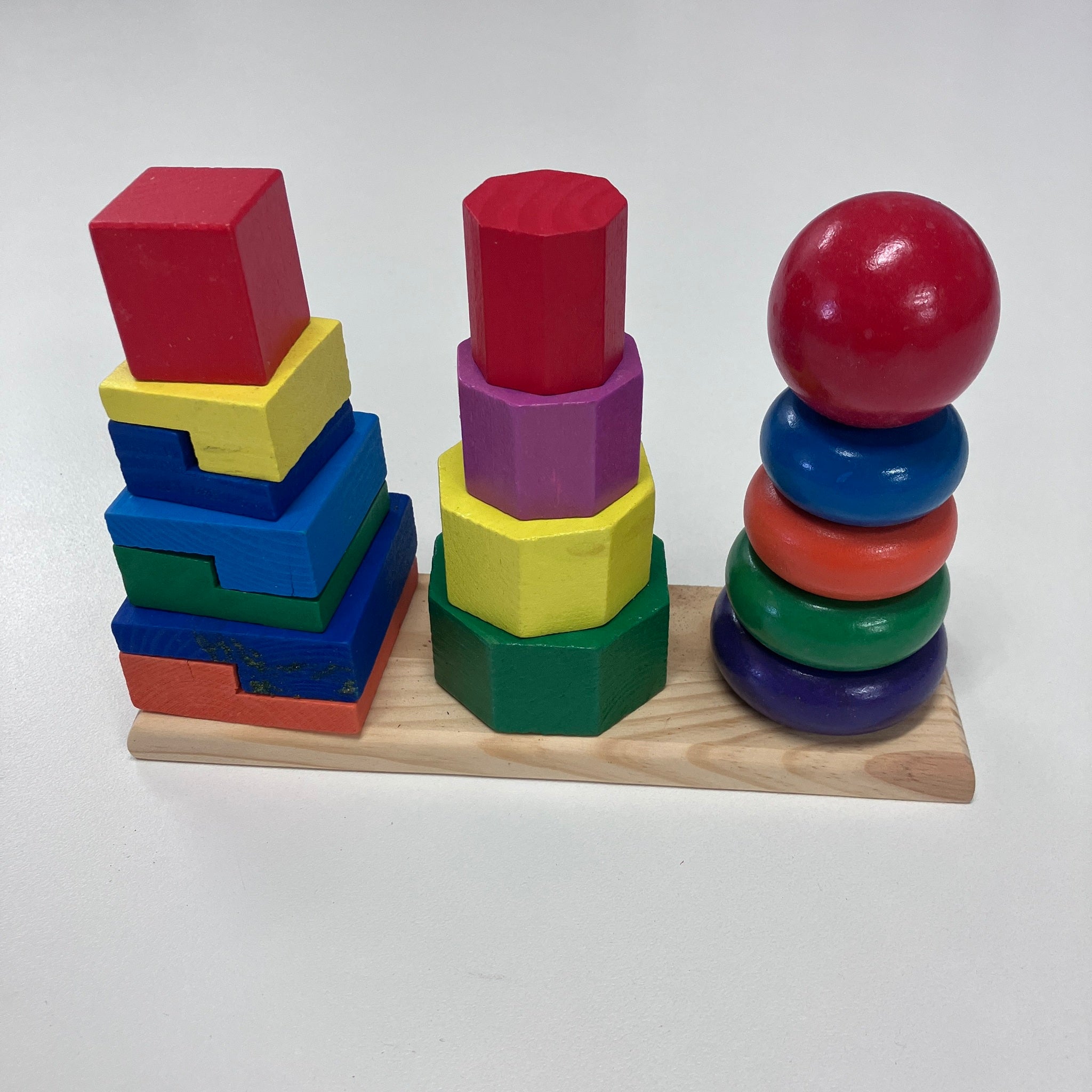 Wooden Geometry Stacker - Small