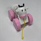Wooden Pull Along Animals - Large - Cow