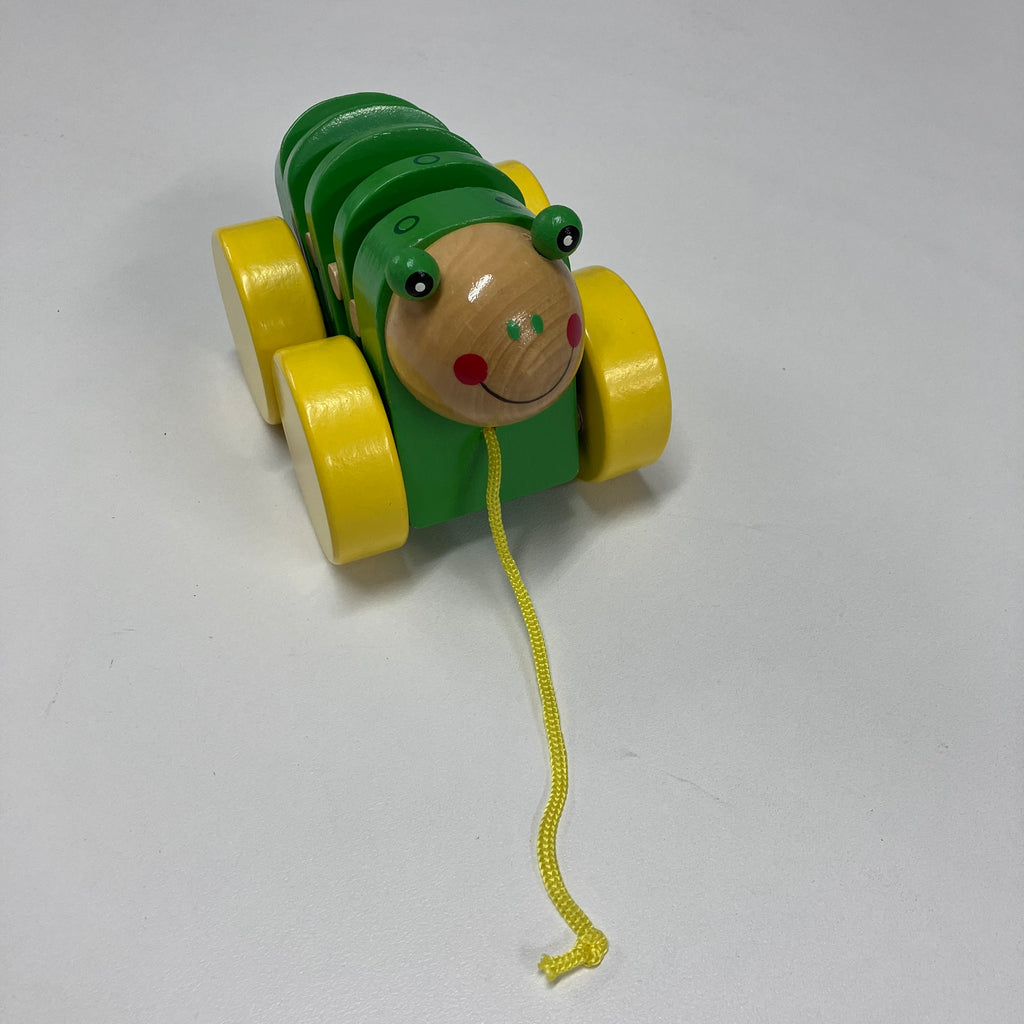 Wooden Pull Along Animals - Large - Frog