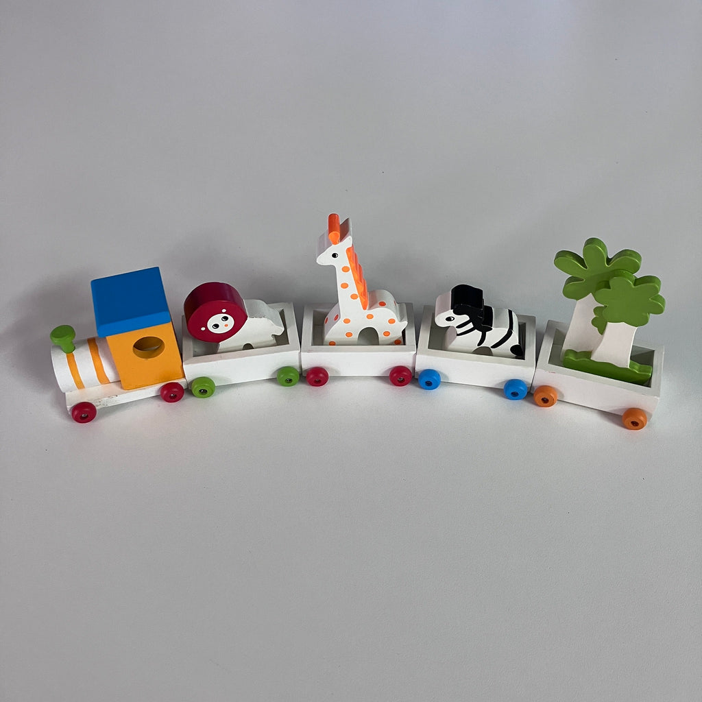 Wooden Train - Magnetic Animal Train
