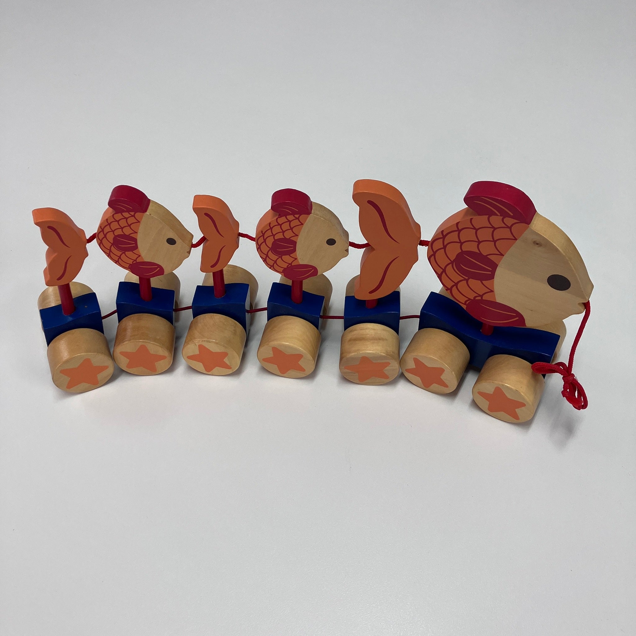 Wooden Pull Along Animals - Fish
