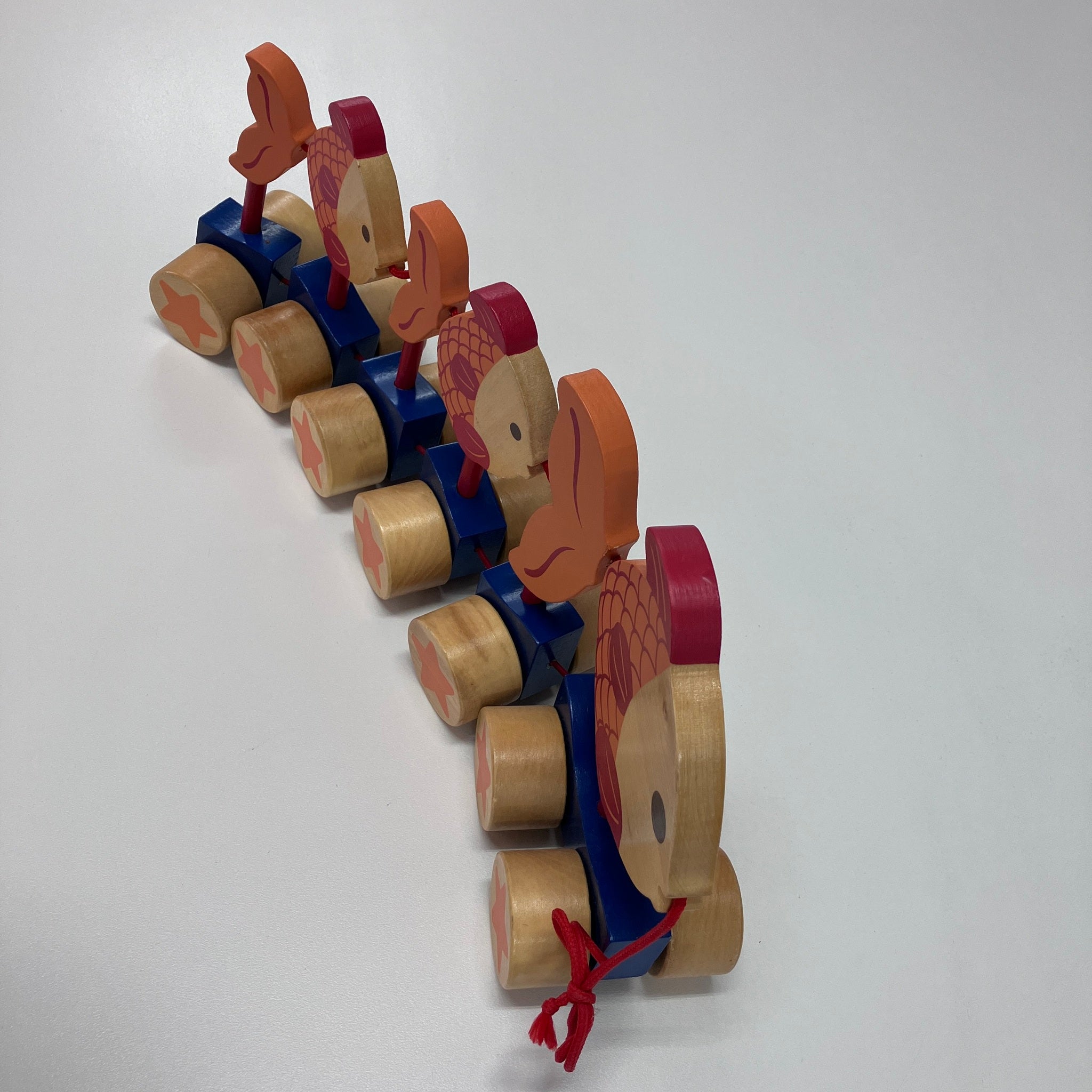 Wooden Pull Along Animals - Fish