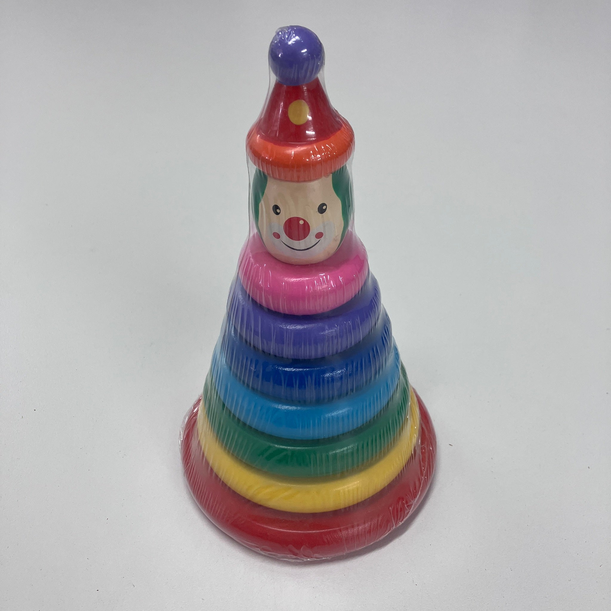 Wooden Stacking Ring - Clown
