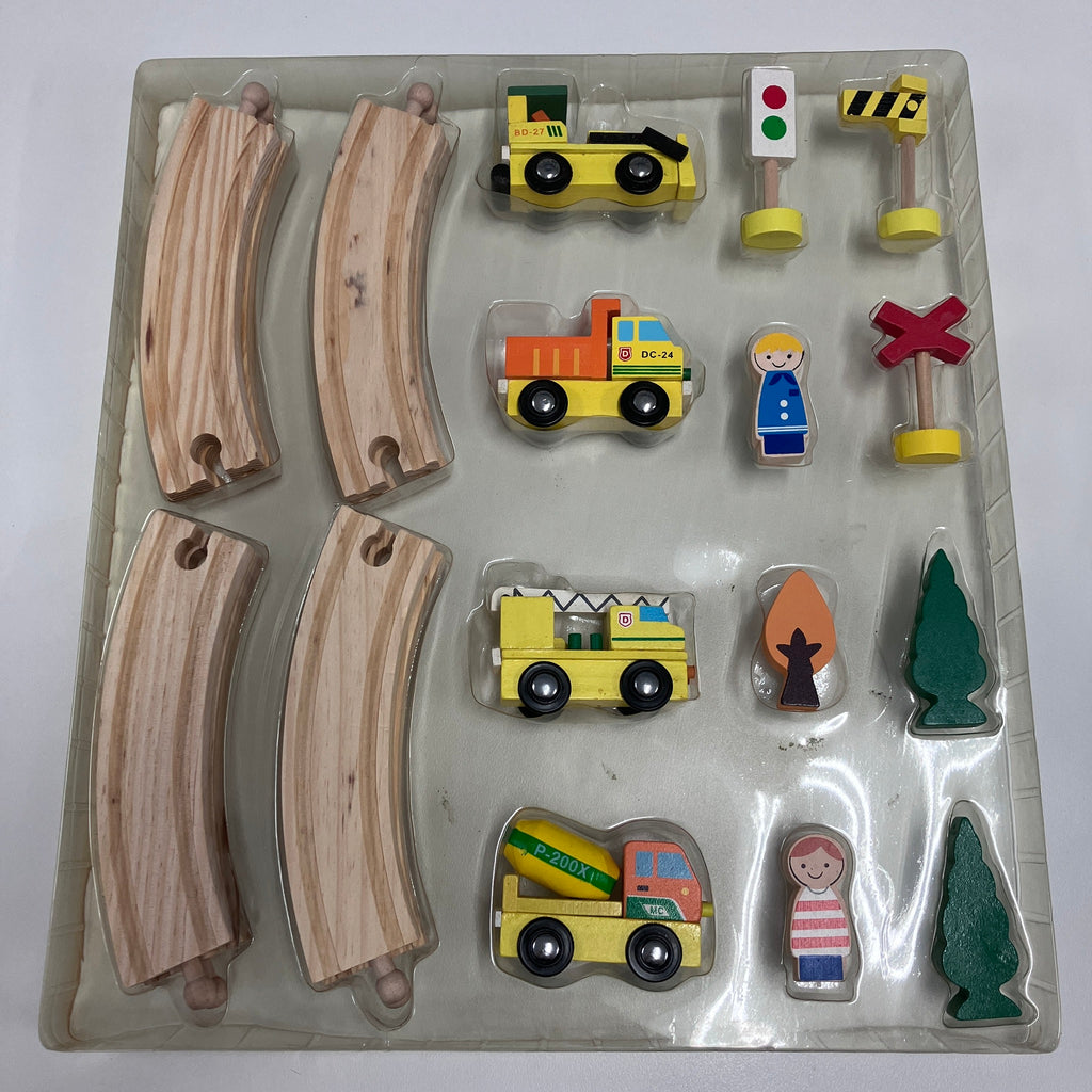 Wooden Vehicle Track Combination Set