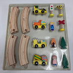 Wooden Vehicle Track Combination Set