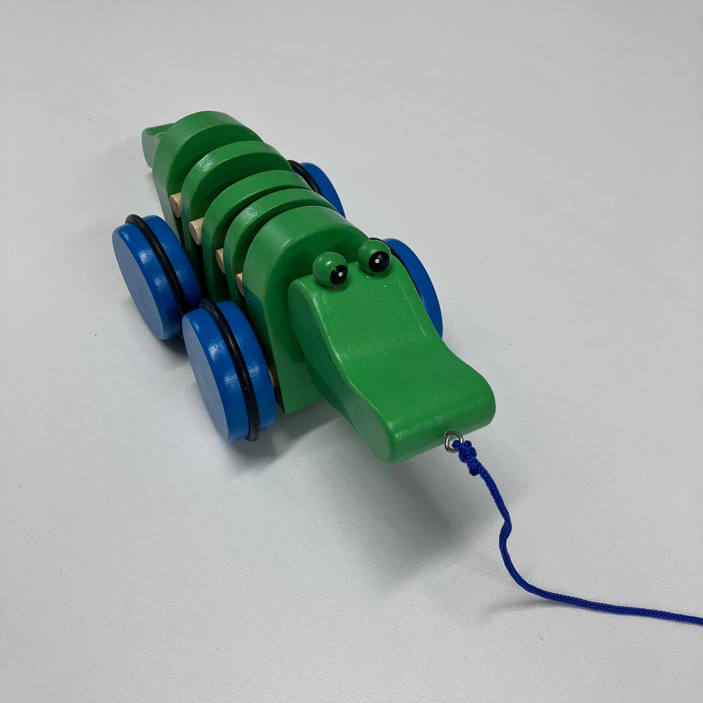 Wooden Pull Along Animals - Alligator