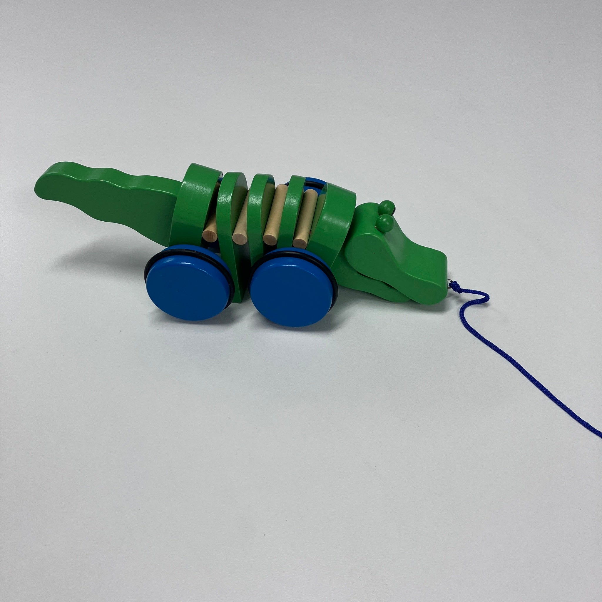 Wooden Pull Along Animals - Alligator