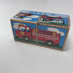Wooden Cube Block Puzzle - Vehicle