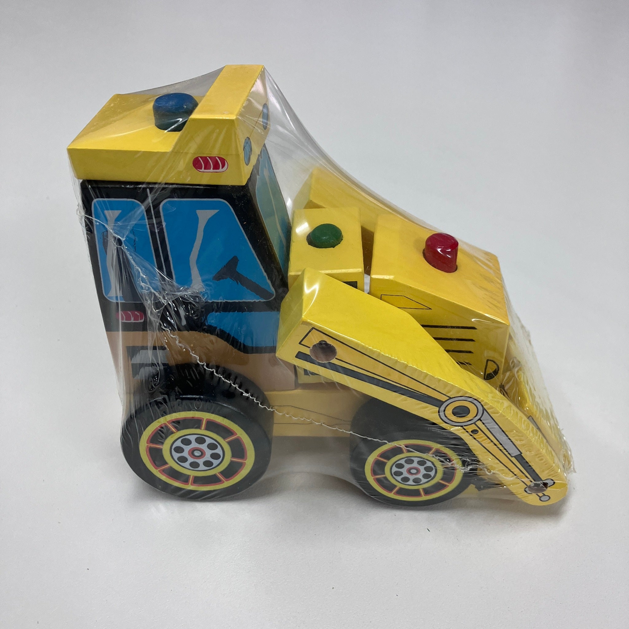 Wooden Stacking Construction Vehicles - Digger