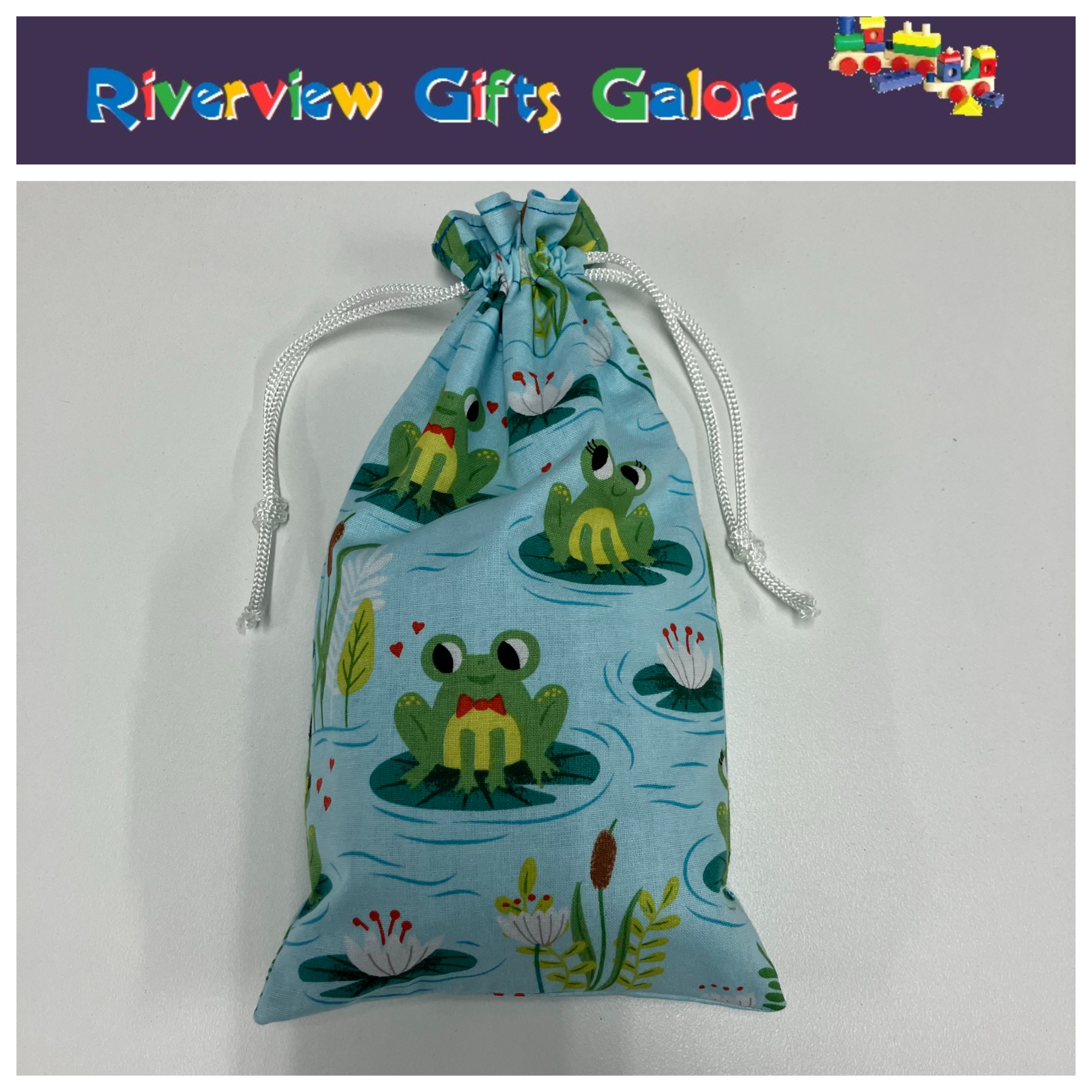 Marble Bag - Frogs 1 (marbles sold separately)